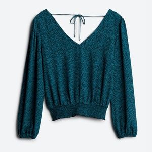 nine britton Ina Smocked Bottom Blouse